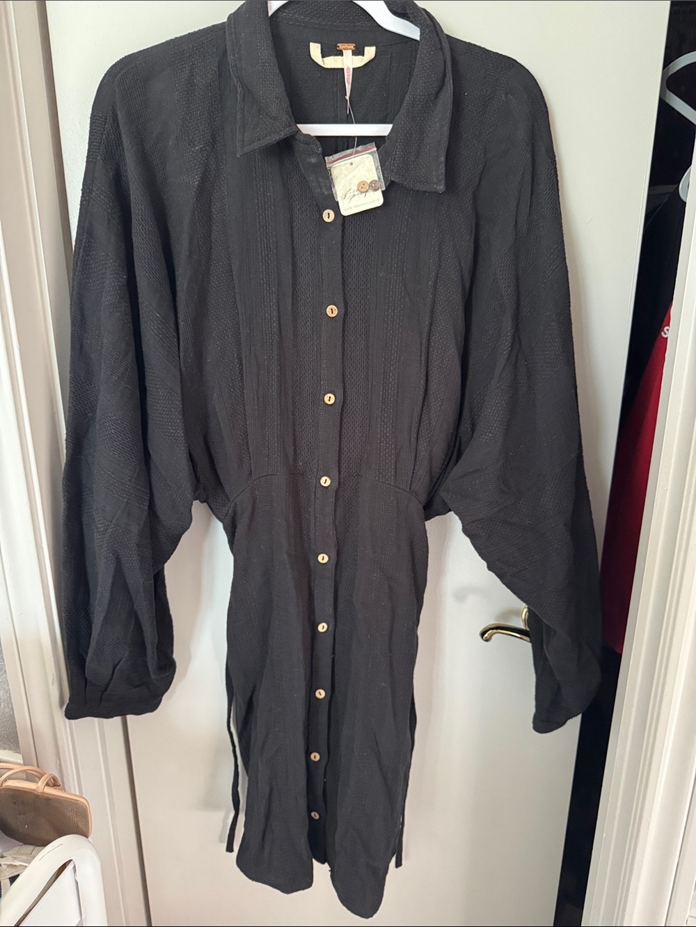 Free People Moni Mini Dress, Black